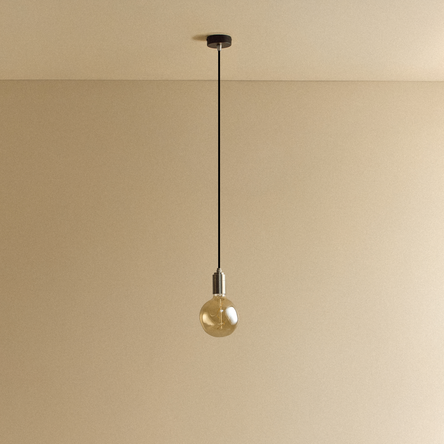 Tala Voronoi I Pendant Light in Stainless Steel shown unlit