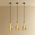 Voronoi III Pendant Light in Brass - Set of 3