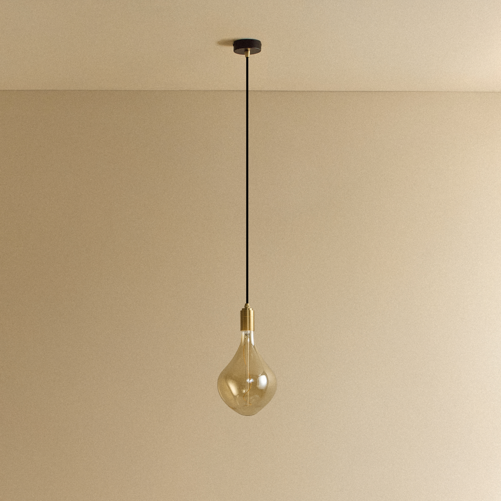 Tala Voronoi II Pendant Light in Brass shown unlit