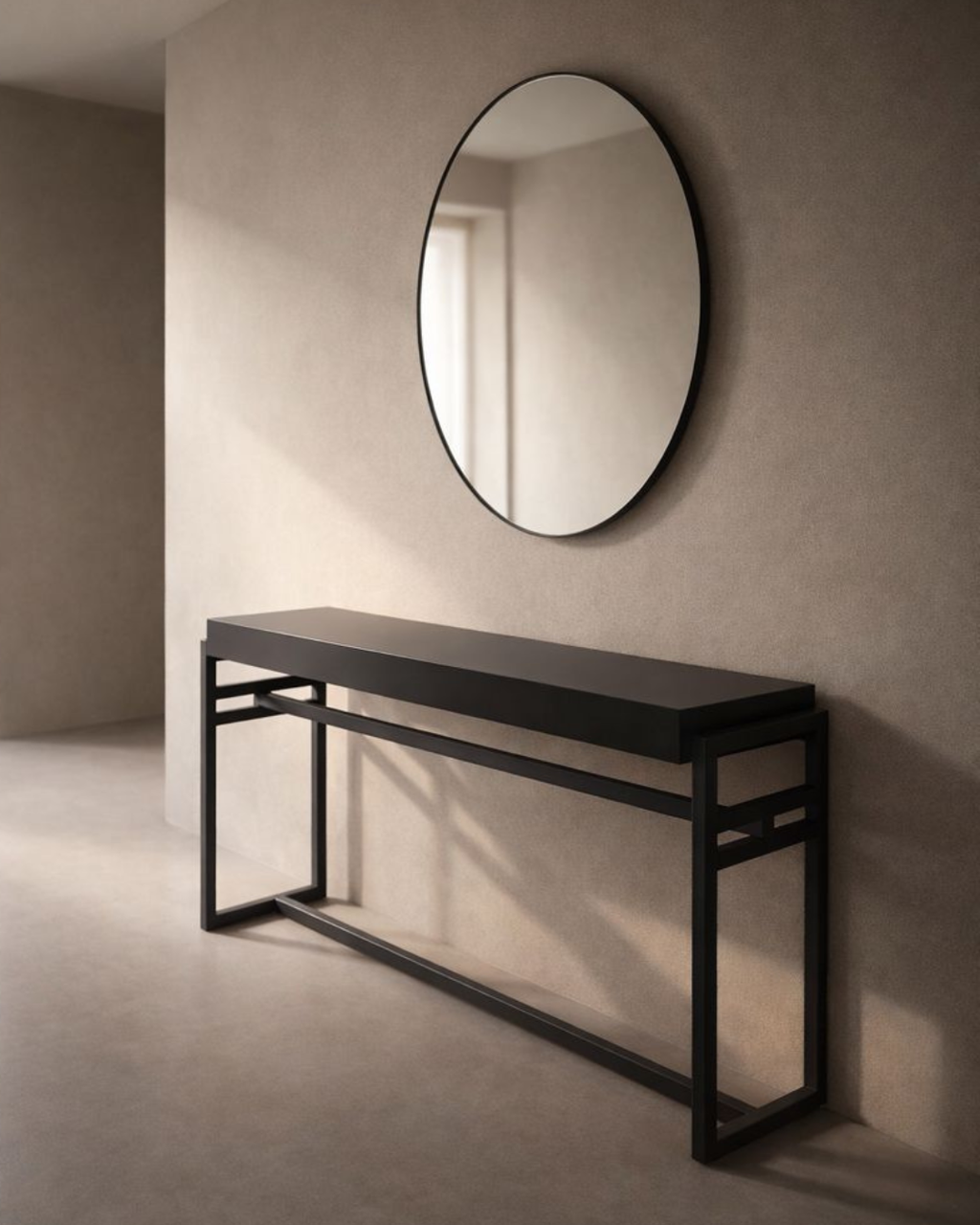 Tommy Franks Skaff console table in black