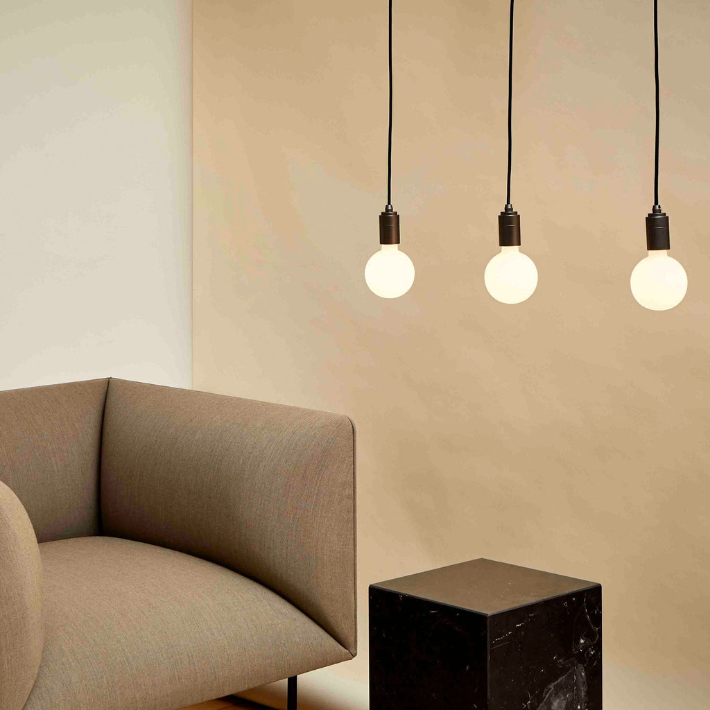 Tala Sphere III Pendant Light in Graphite in a styled interior setting (view 3)