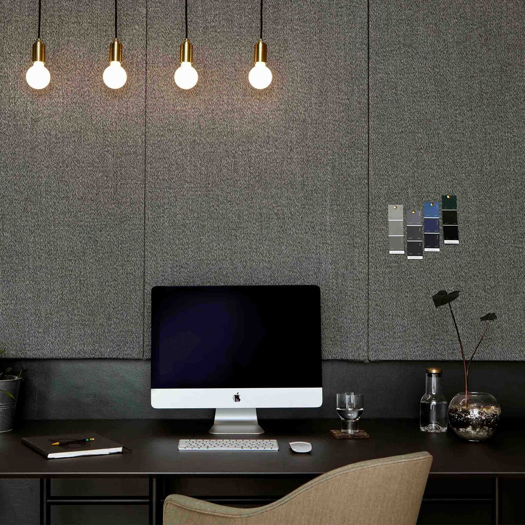 Tala Sphere II Pendant Light in Brass in a styled interior setting (view 2)