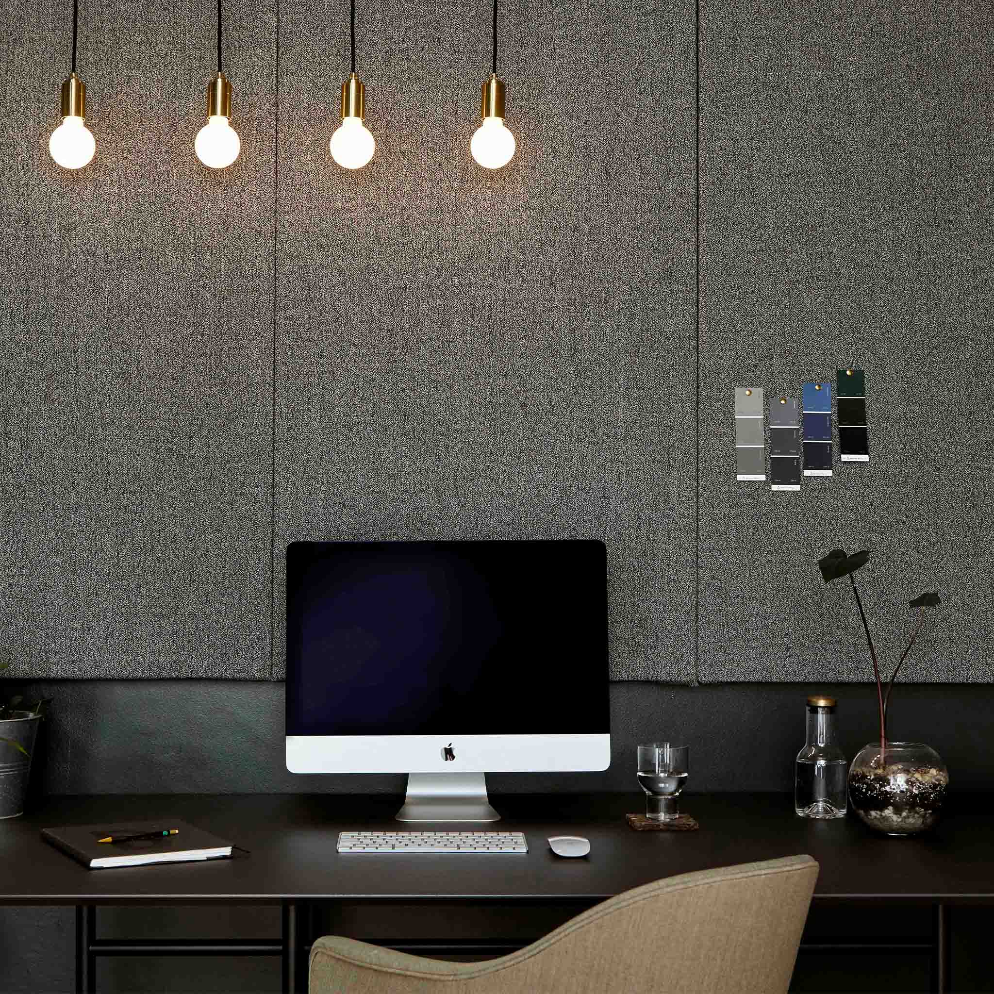 Tala Sphere II Pendant Light in Brass in a styled interior setting (view 2)