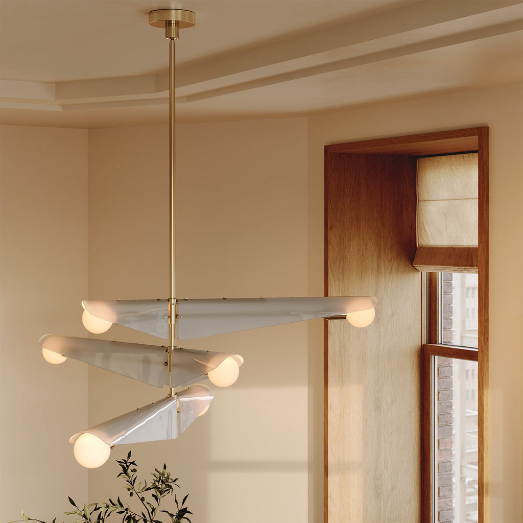Tala Sycamore Chandelier 3 Tiers in Dawn Grey