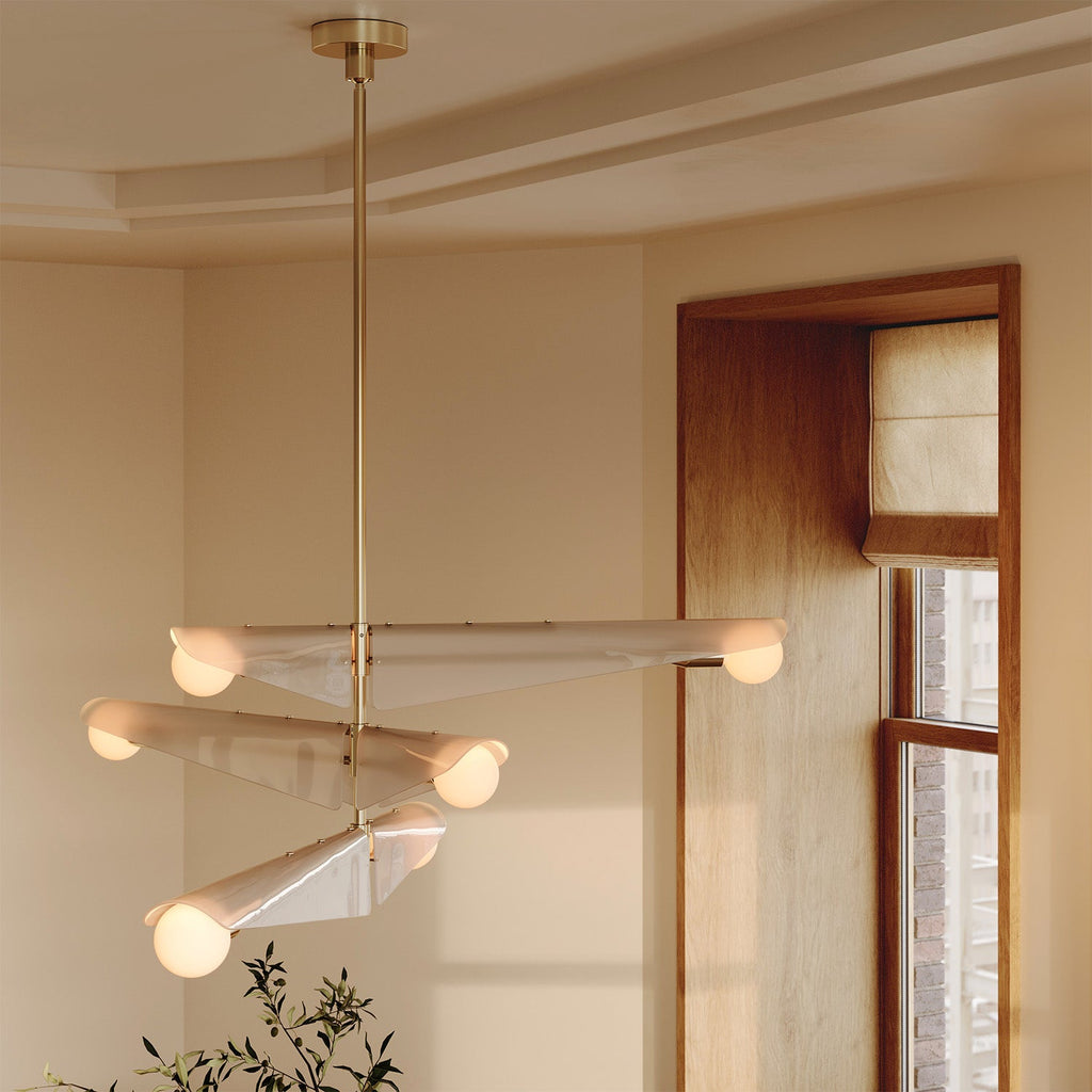 Tala Sycamore Chandelier 3 Tiers in Dusk Pink