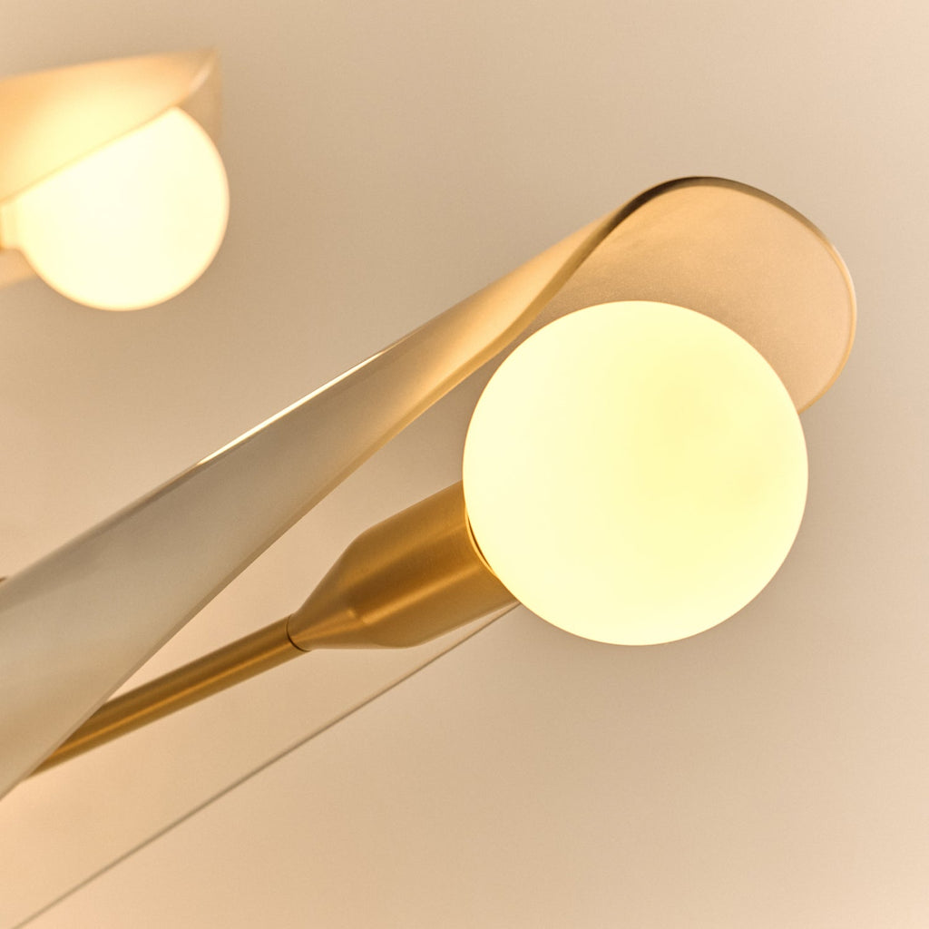 Tala Sycamore Chandelier 5 Tiers in Dawn Grey close-up detail of the finish (view 2)