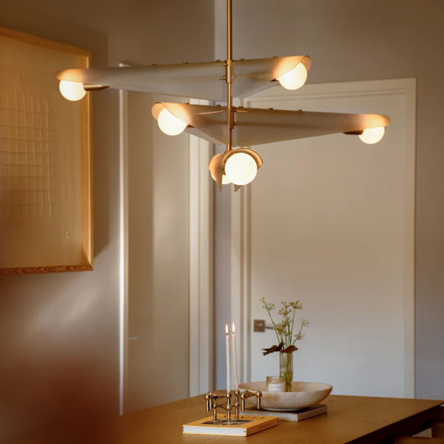 Tala Sycamore Chandelier 3 Tiers in Dawn Grey (view 2)