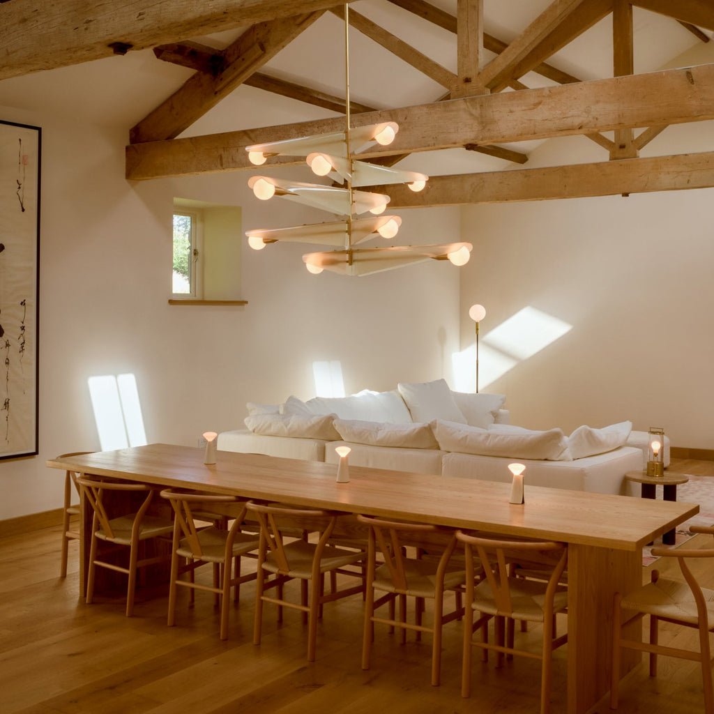 Tala Sycamore Chandelier 5 Tiers in Dusk Pink (view 3)