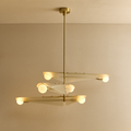 Sycamore Chandelier 3 Tiers in Dusk Pink