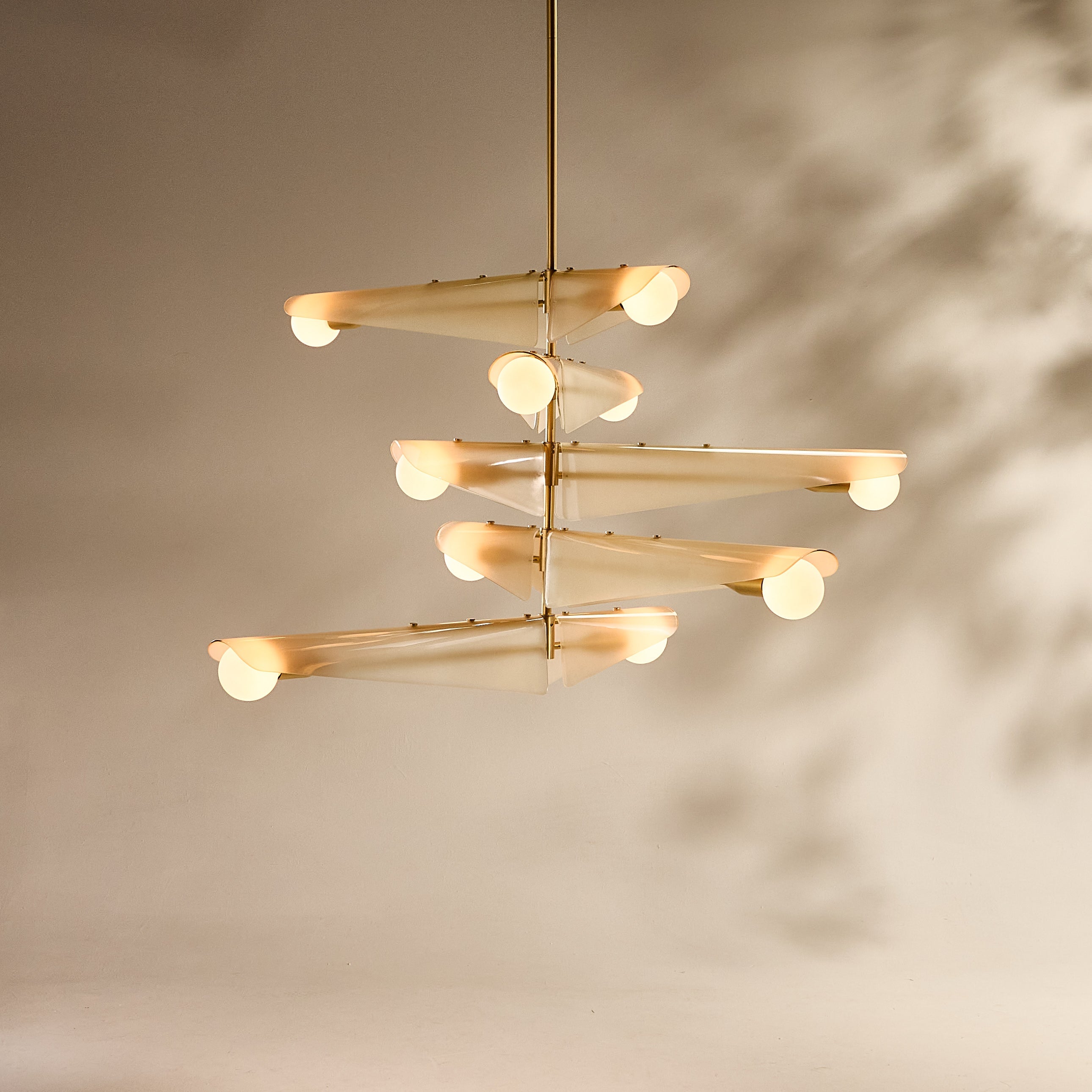 Tala Sycamore Chandelier 5 Tiers in Dusk Pink (view 4)