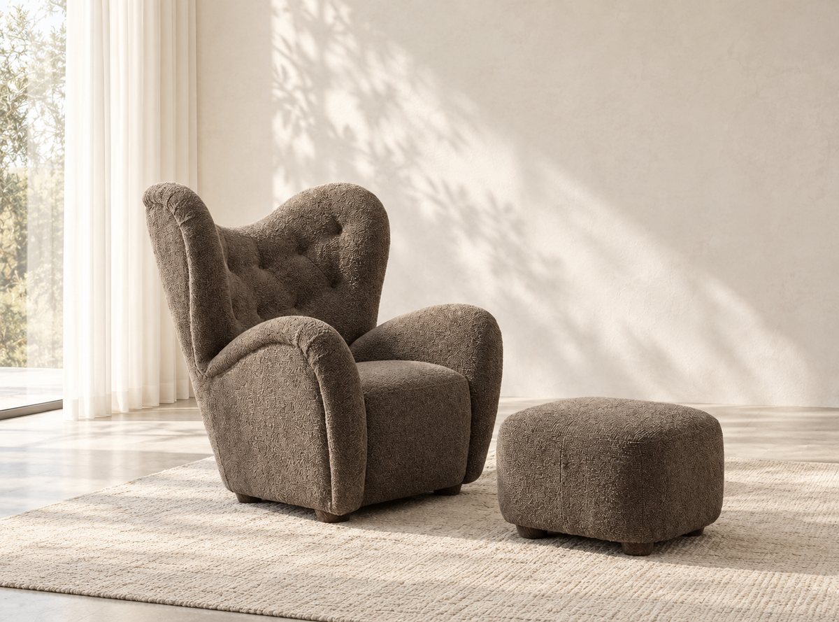 Araco Atelier Teddy Armchair Porcini