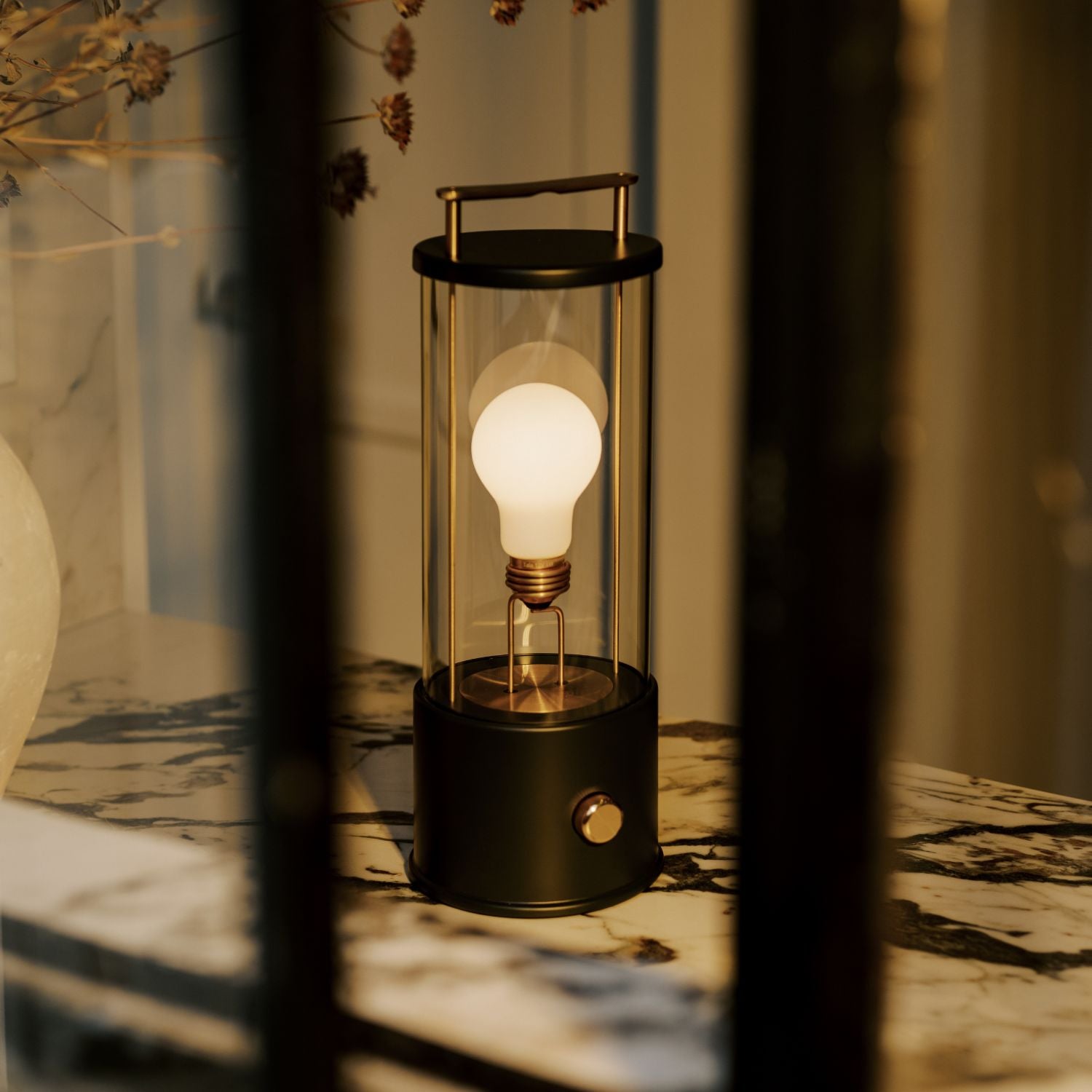 Tala The Muse Portable Lamp in Hackles Black in a styled interior setting