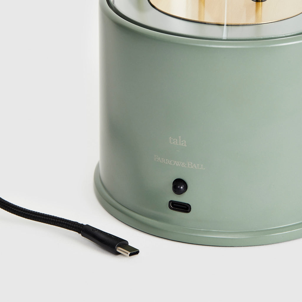 Tala The Muse Portable Lamp in Pleasure Garden Green close-up detail of the finish (view 4)