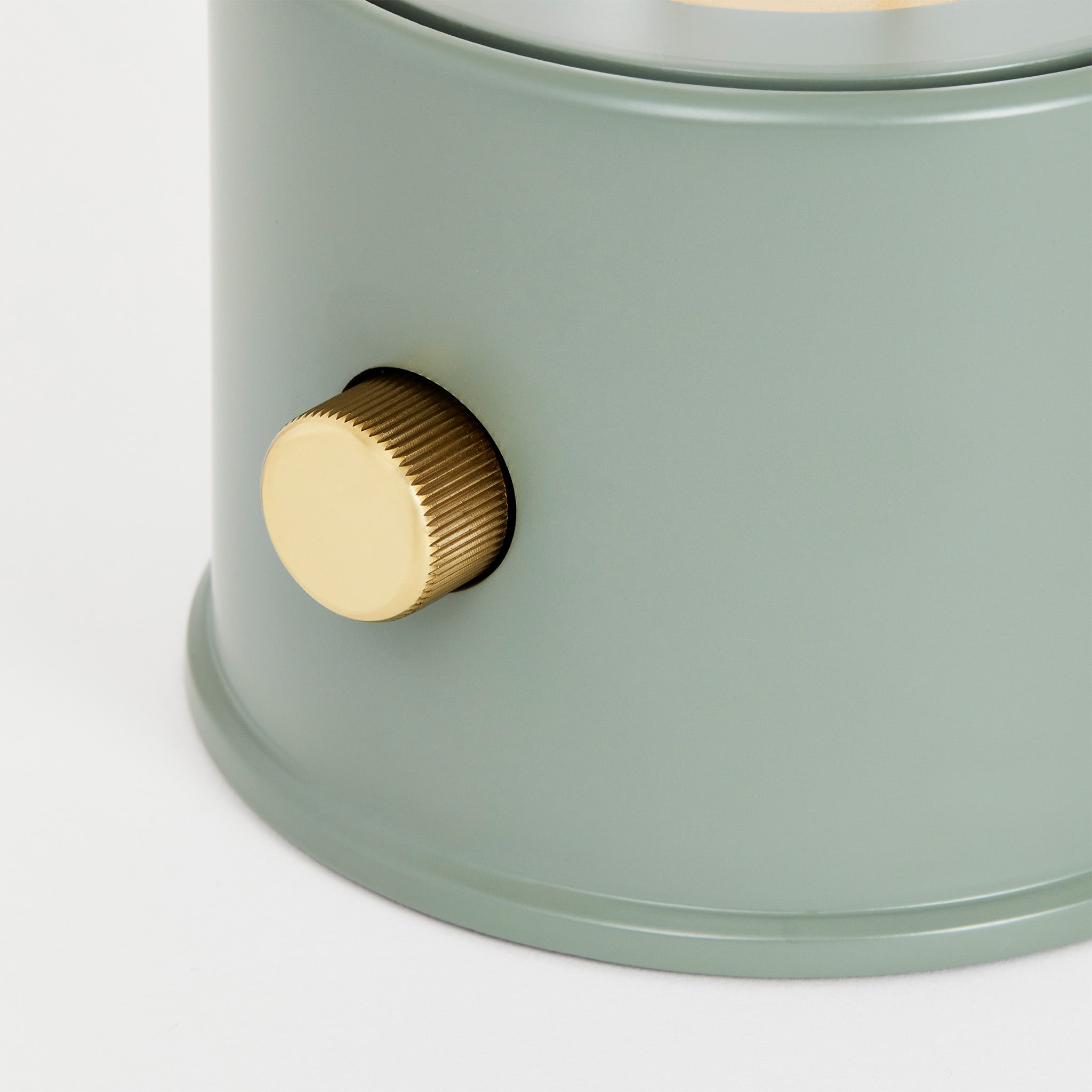 Tala The Muse Portable Lamp in Pleasure Garden Green close-up detail of the finish