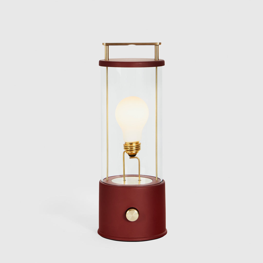 Tala The Muse Portable Lamp in Pomona Red shown illuminated (view 2)