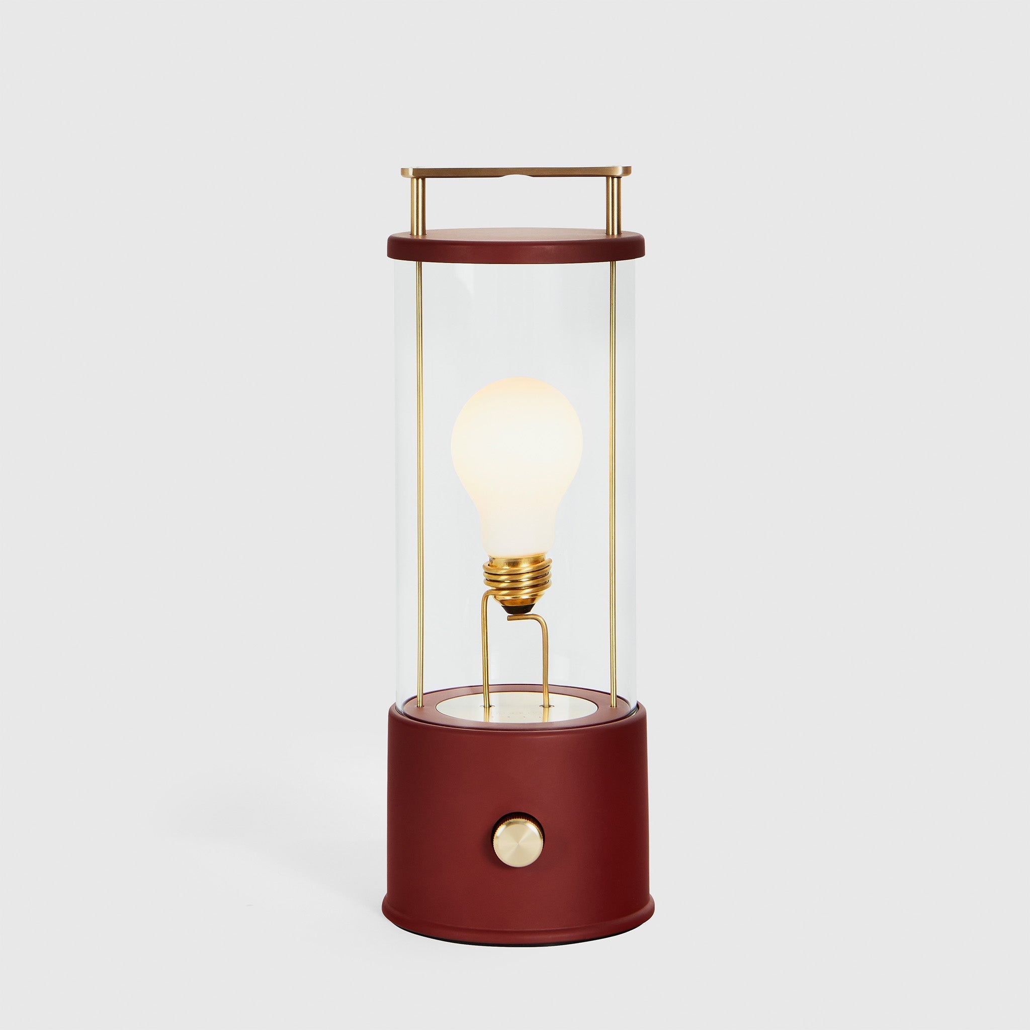 Tala The Muse Portable Lamp in Pomona Red shown illuminated (view 2)