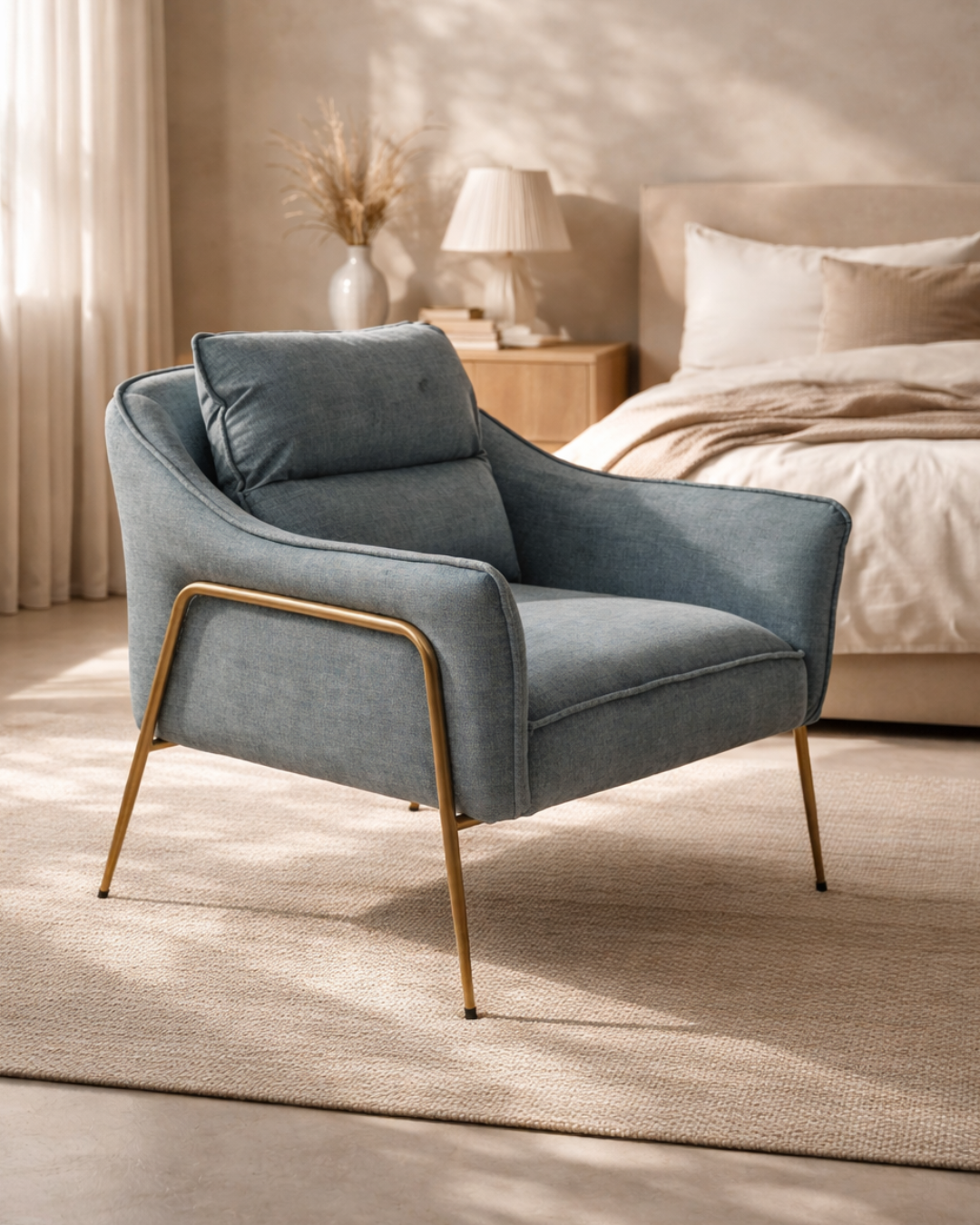 Tommy Franks Torsion lounge chair in Bella Pacific