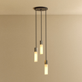 Basalt Triple Pendant in Stainless Steel