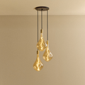 Triple Pendant in Brass + Voronoi III