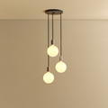 Triple Pendant in Graphite + Sphere IV