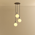 Triple Pendant in Stainless Steel + Sphere IV
