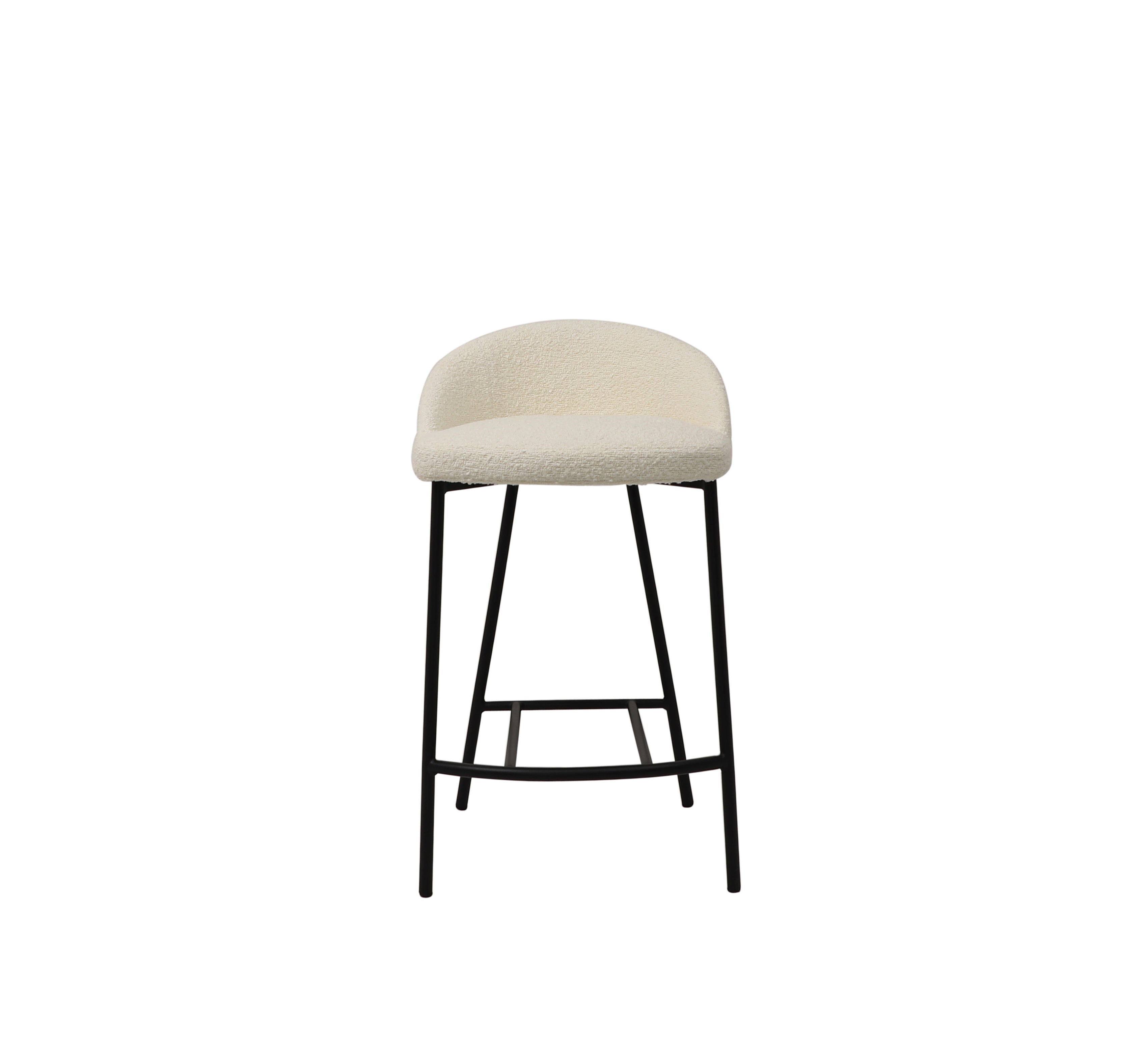 Tommy Franks Tux bouclé counter stool, alternate view