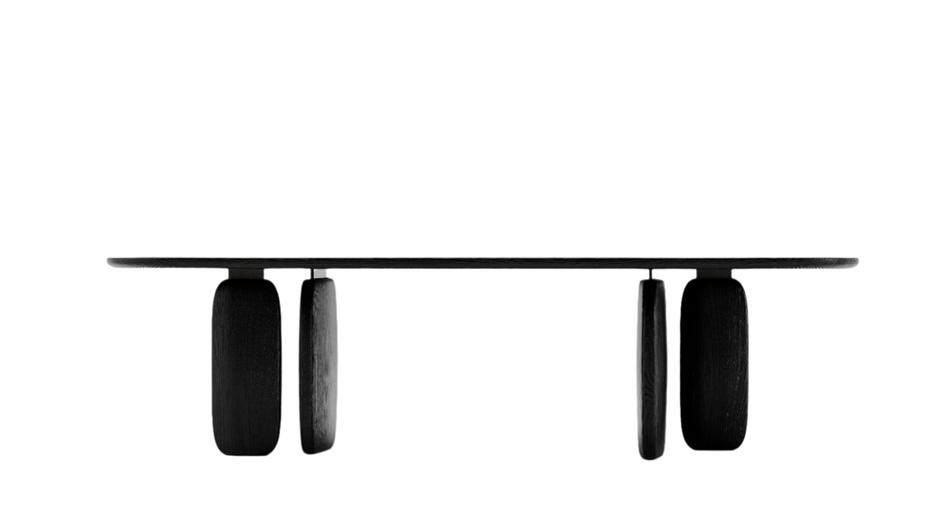 Underline 280 Dining Table - Black Oak