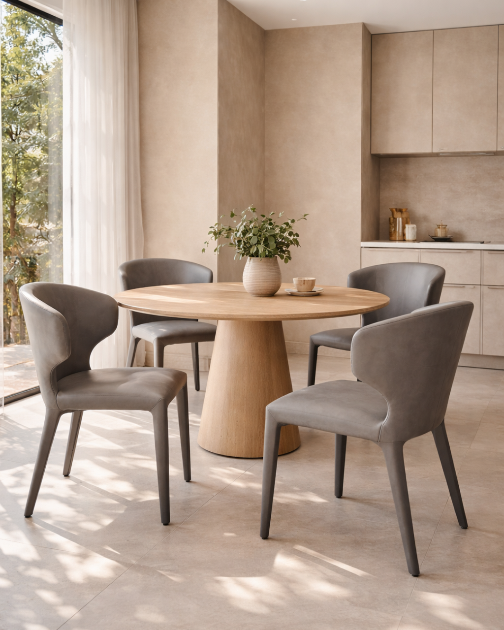 Tommy Franks Vela dining chair in graphite