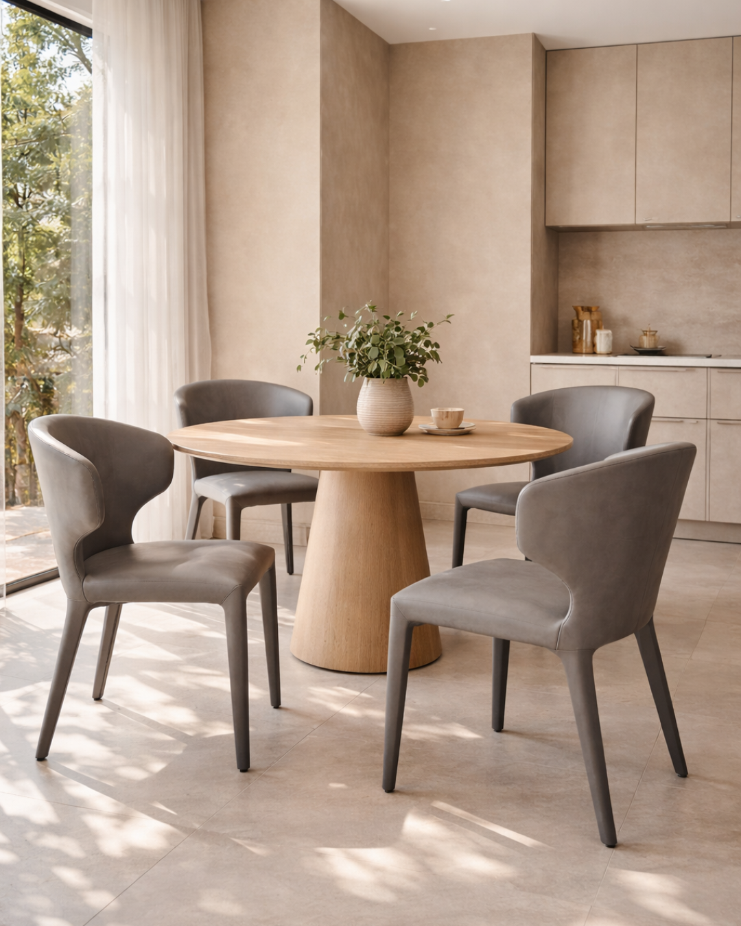 Tommy Franks Vela dining chair in graphite