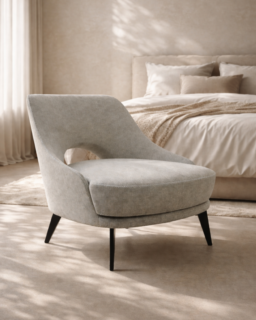 Tommy Franks Verna lounge chair in cream