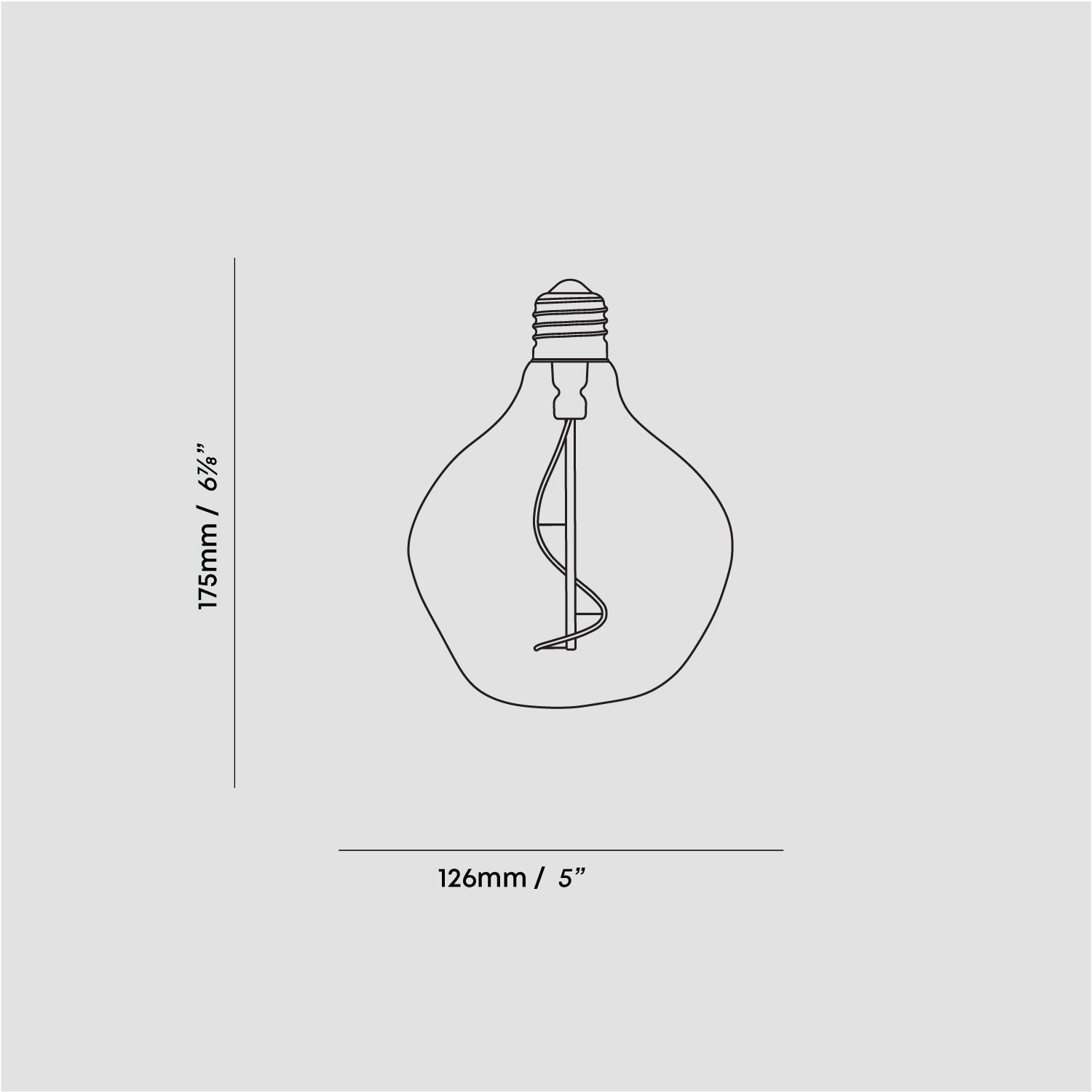 Tala Voronoi I Pendant Light in Brass dimensions diagram