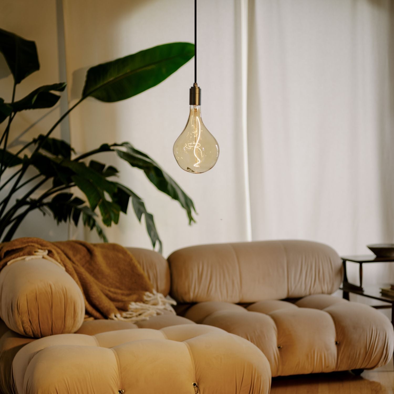 Tala Graphite Pendant in a styled interior setting (view 2)