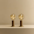 Knuckle Table Lamp in Walnut + Voronoi I Set