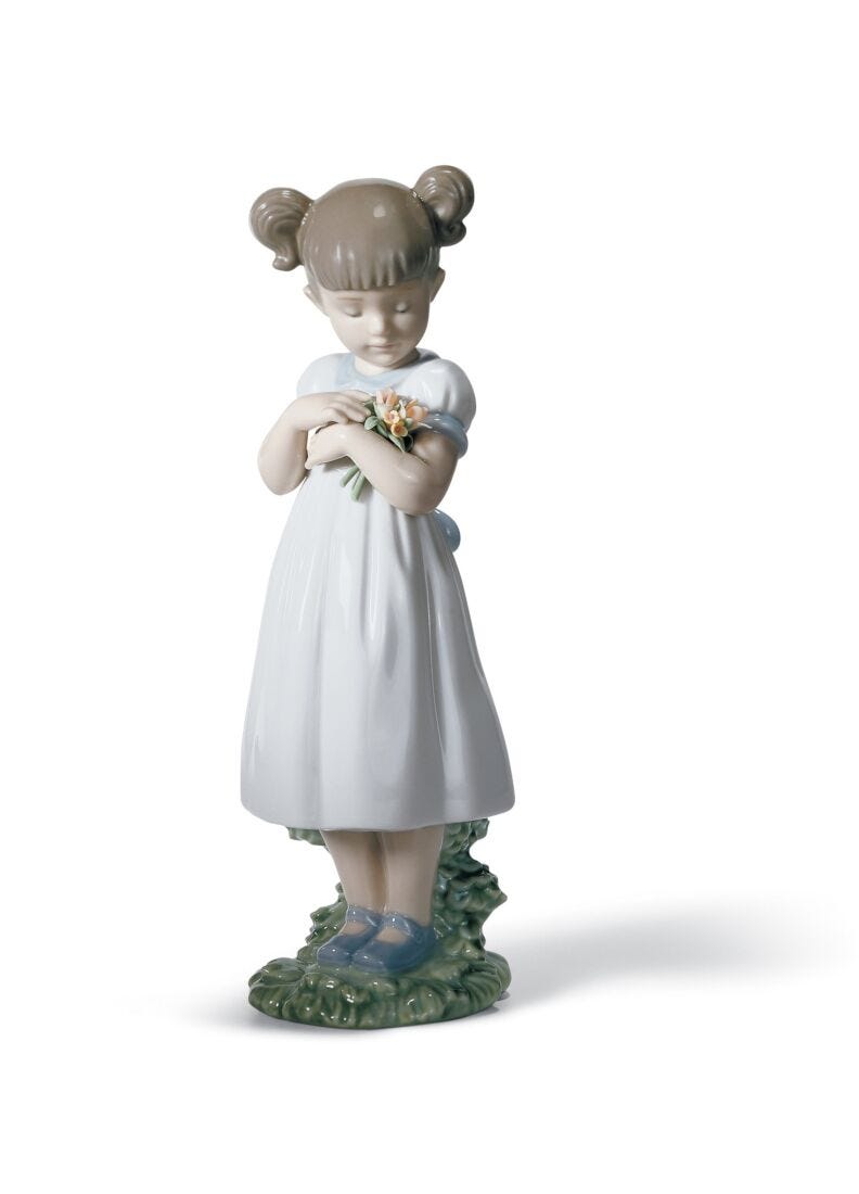 Lladro Flowers for Mommy Girl Figurine