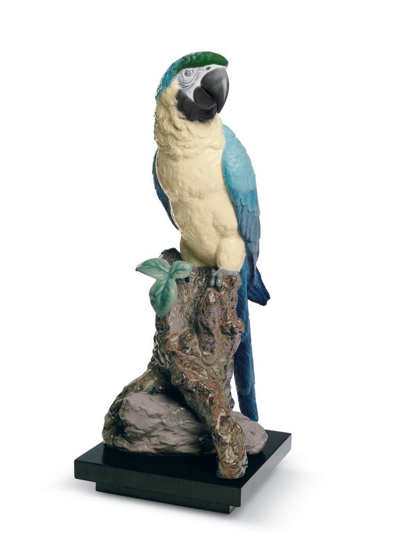Lladro Macaw Bird Sculpture
