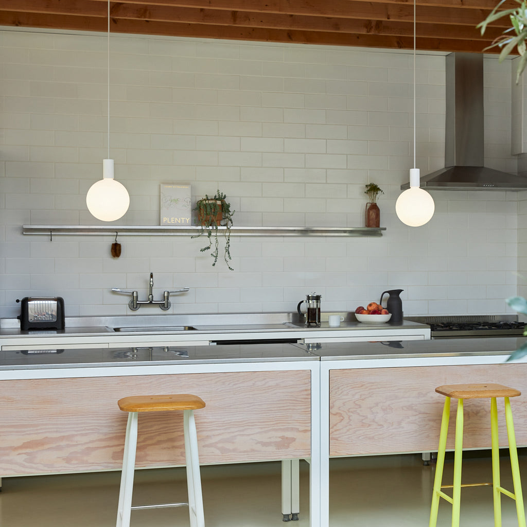 Tala Alumina Single Pendant + Sphere V in a styled interior setting (view 2)