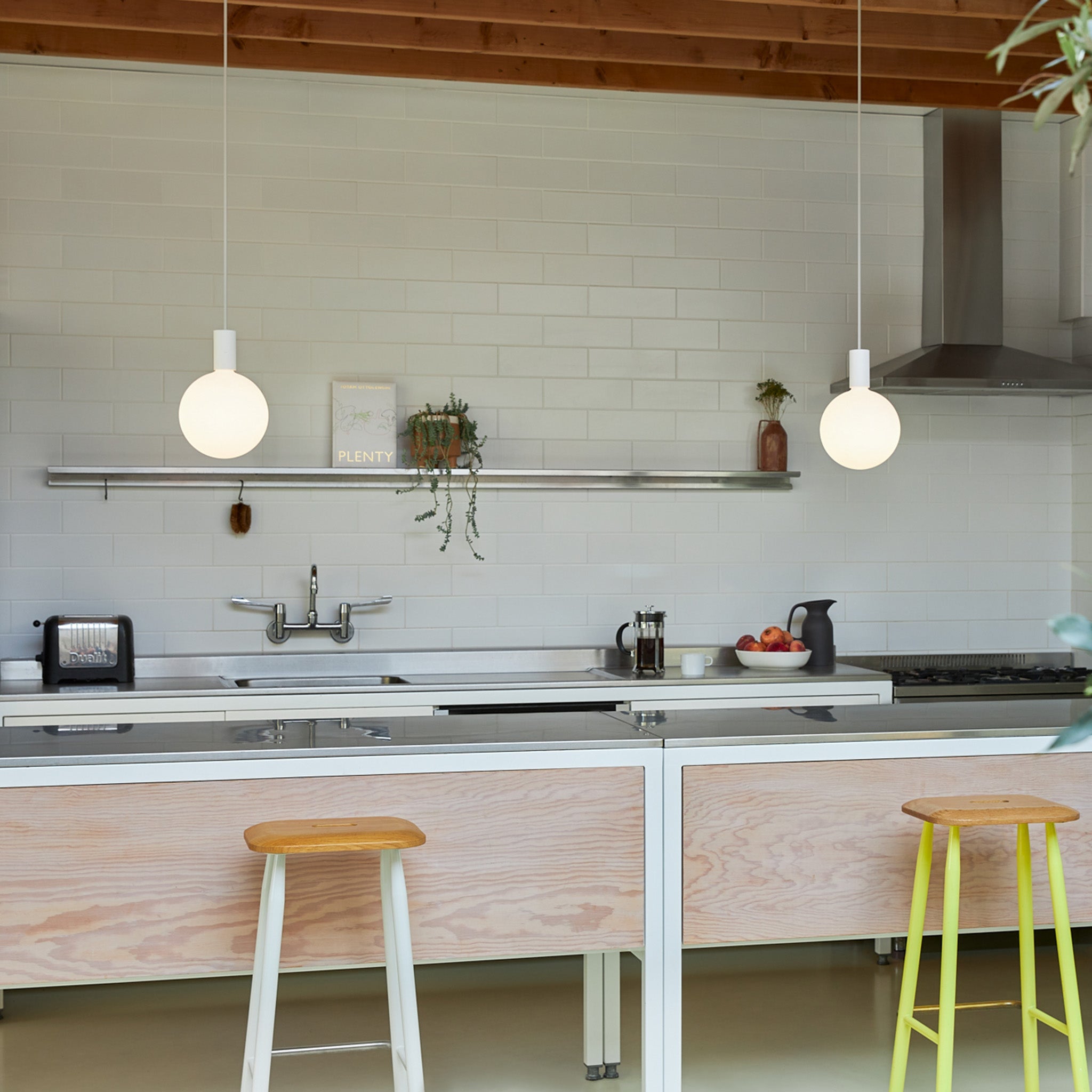 Tala Alumina Single Pendant + Sphere V in a styled interior setting (view 2)
