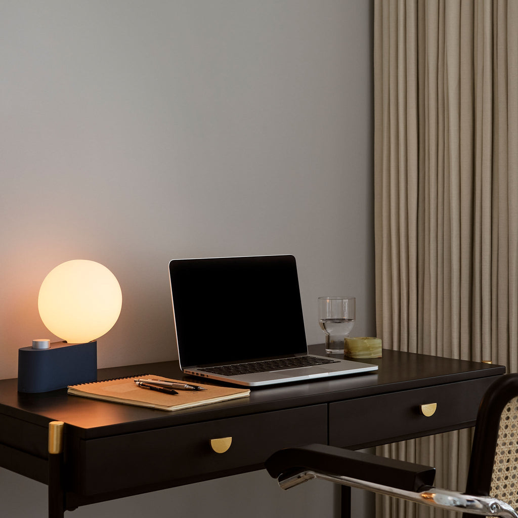 Tala Alumina Multi-Use Lamp in Sapphire shown unlit