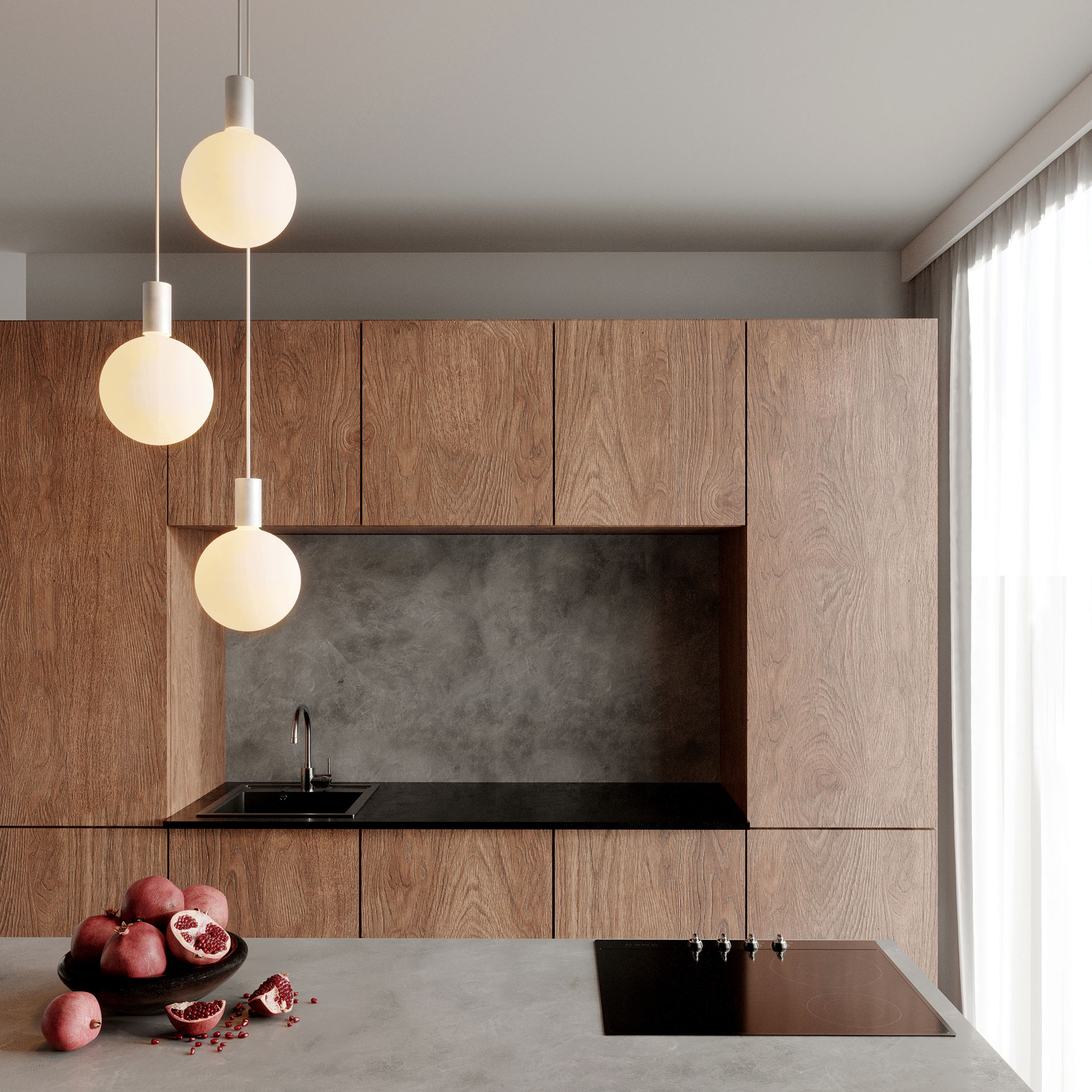 Tala Alumina Triple Pendant + Sphere V