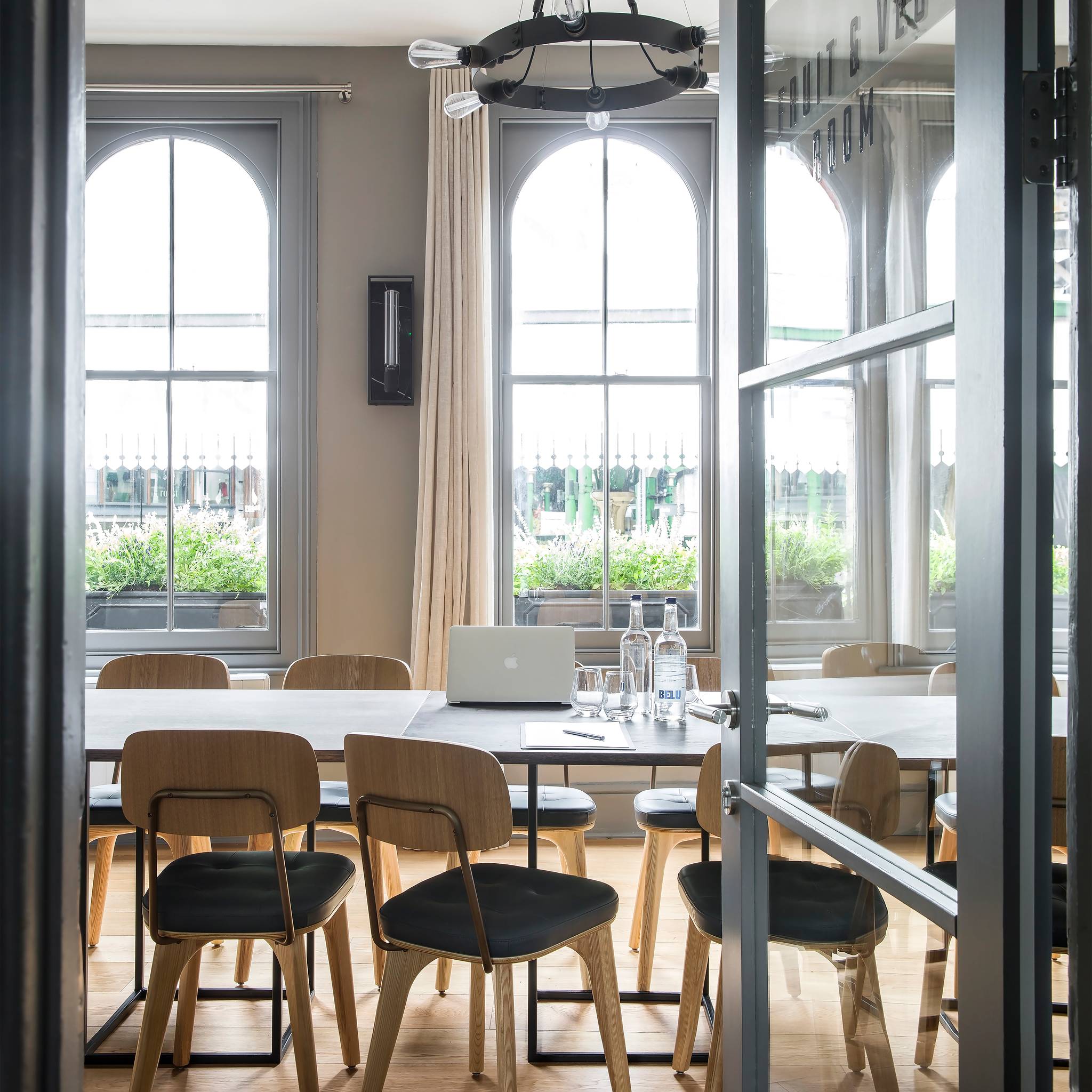 Buster + Punch Hero Light in a private dining room