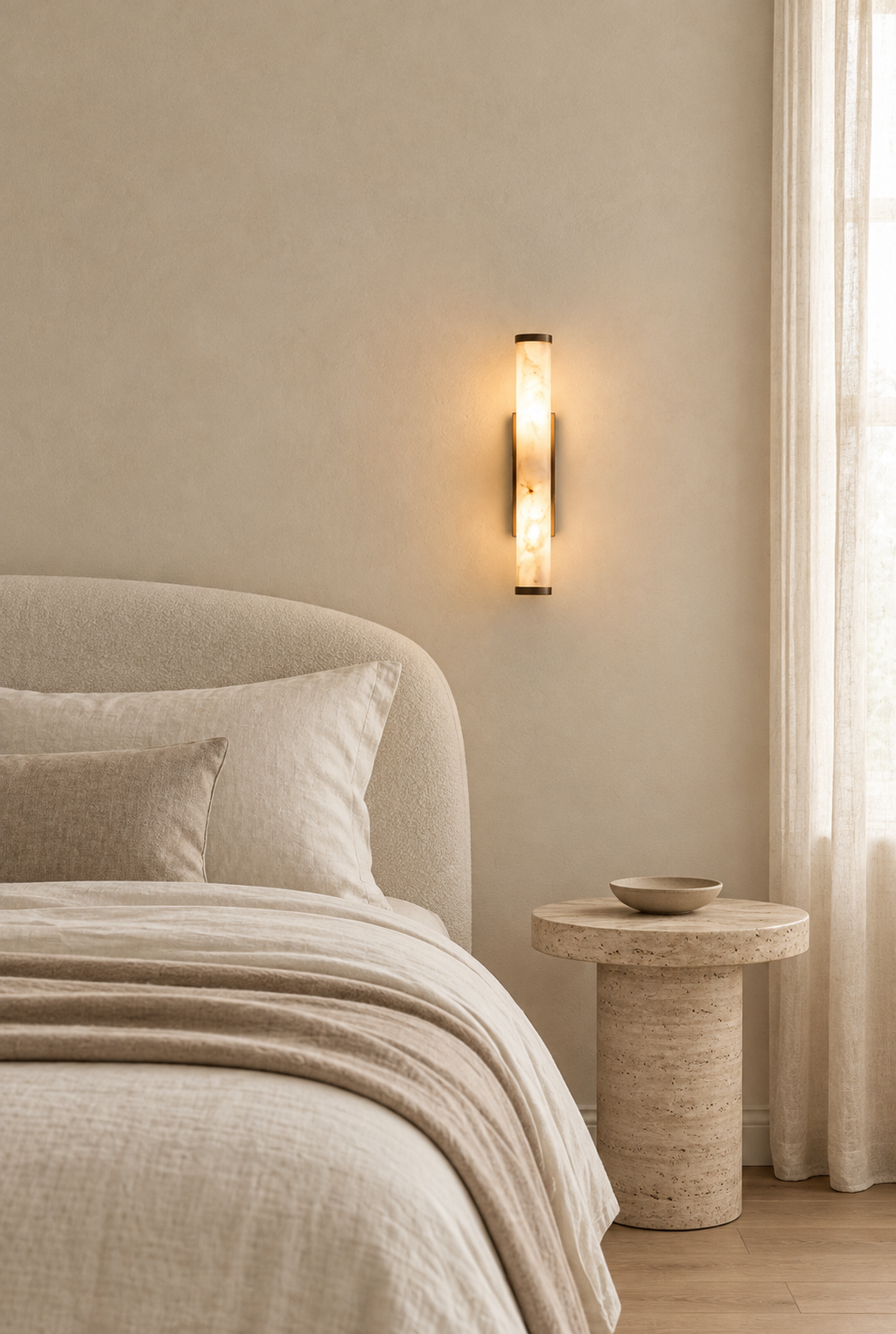 Araco Lumière Frozen Aura Alabaster Wall Light