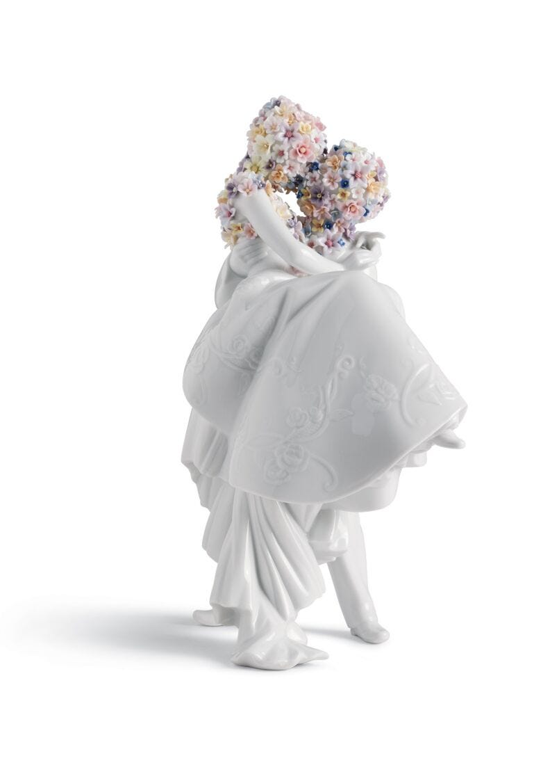 Lladro Love II Blossoms Sculpture