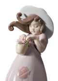 Lladro Little Rose Girl Figurine