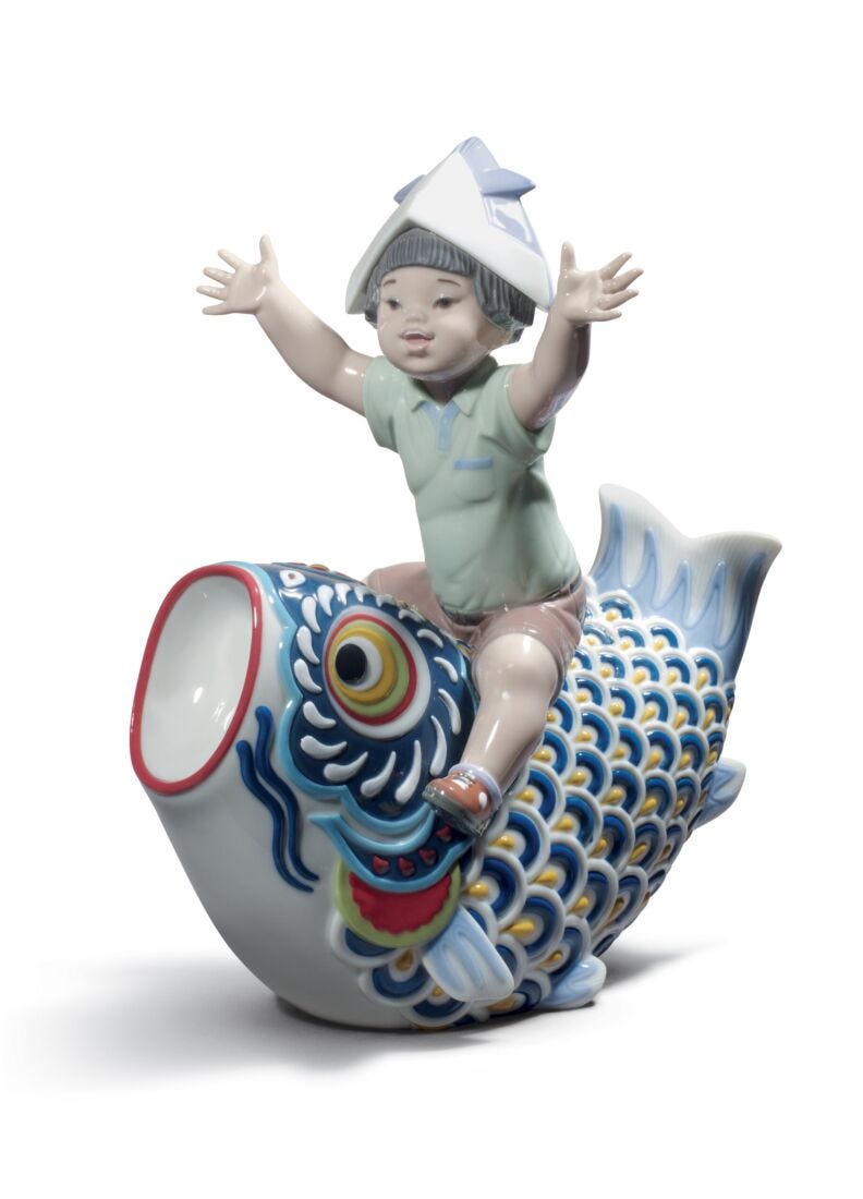 Lladro Happy Boys Day Figurine Limited Edition