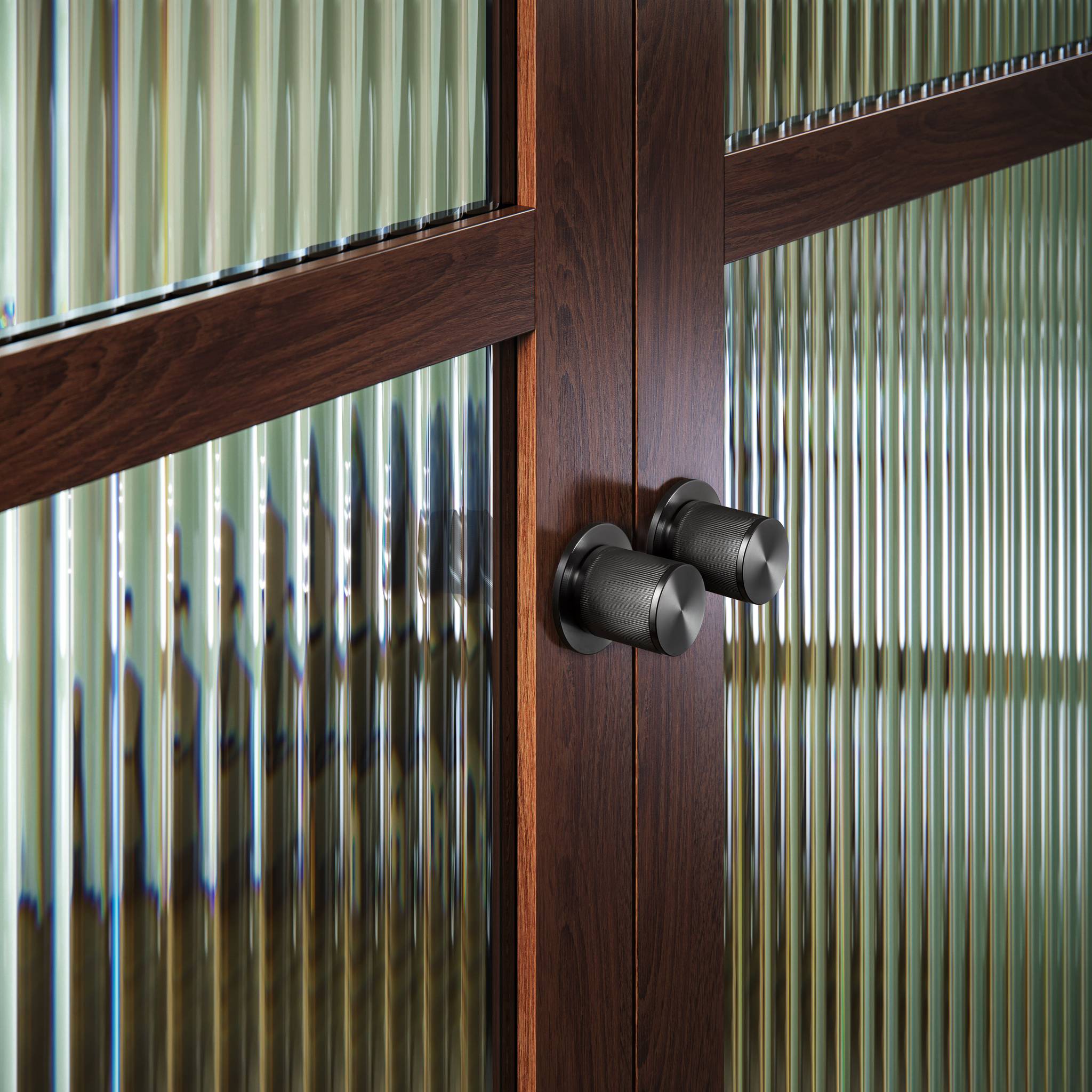 Buster + Punch Linear door knob lifestyle by Araco Interiors
