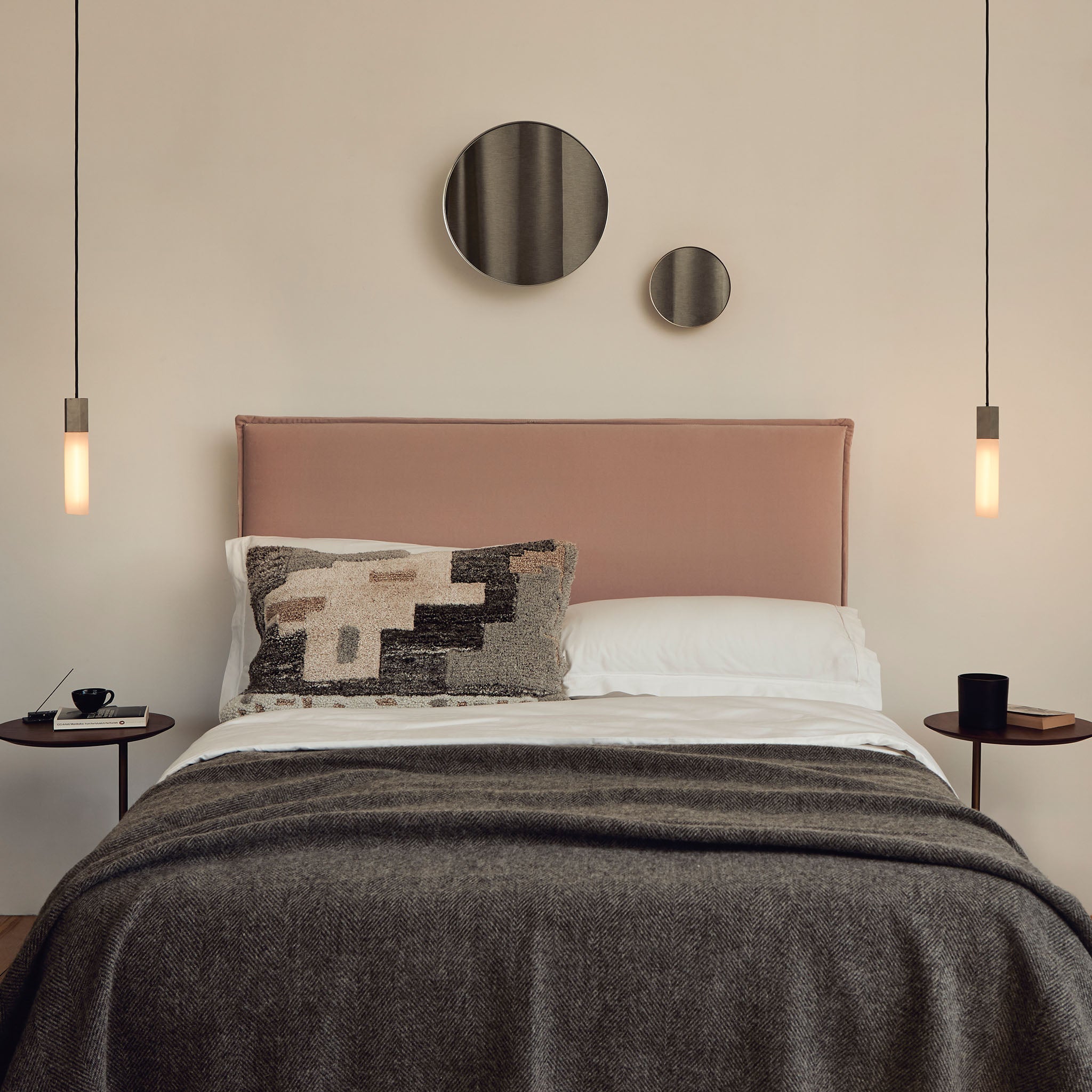 Tala Basalt Single Pendant in Stainless Steel (view 2)
