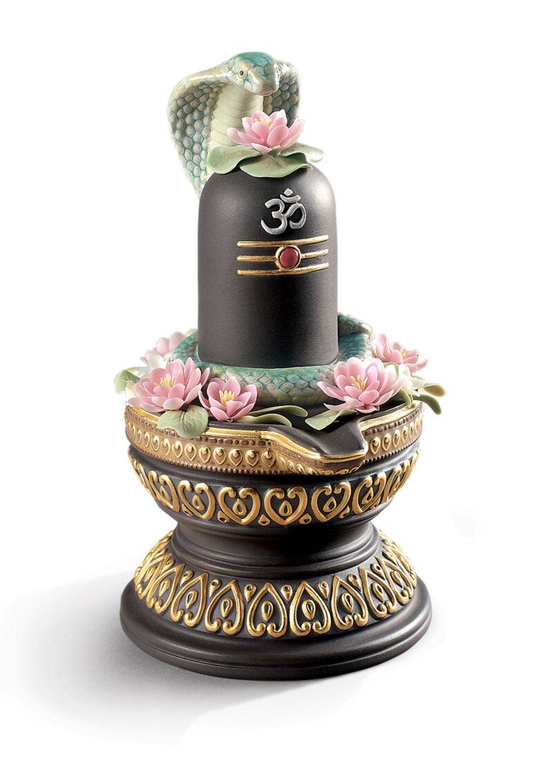 Lladro Lingam Figurine Golden Lustre