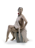 Lladro Nude with Shawl Woman Figurine