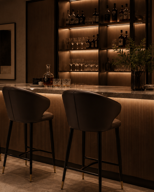 Tommy Franks Bellroy bar stool in Buffalo