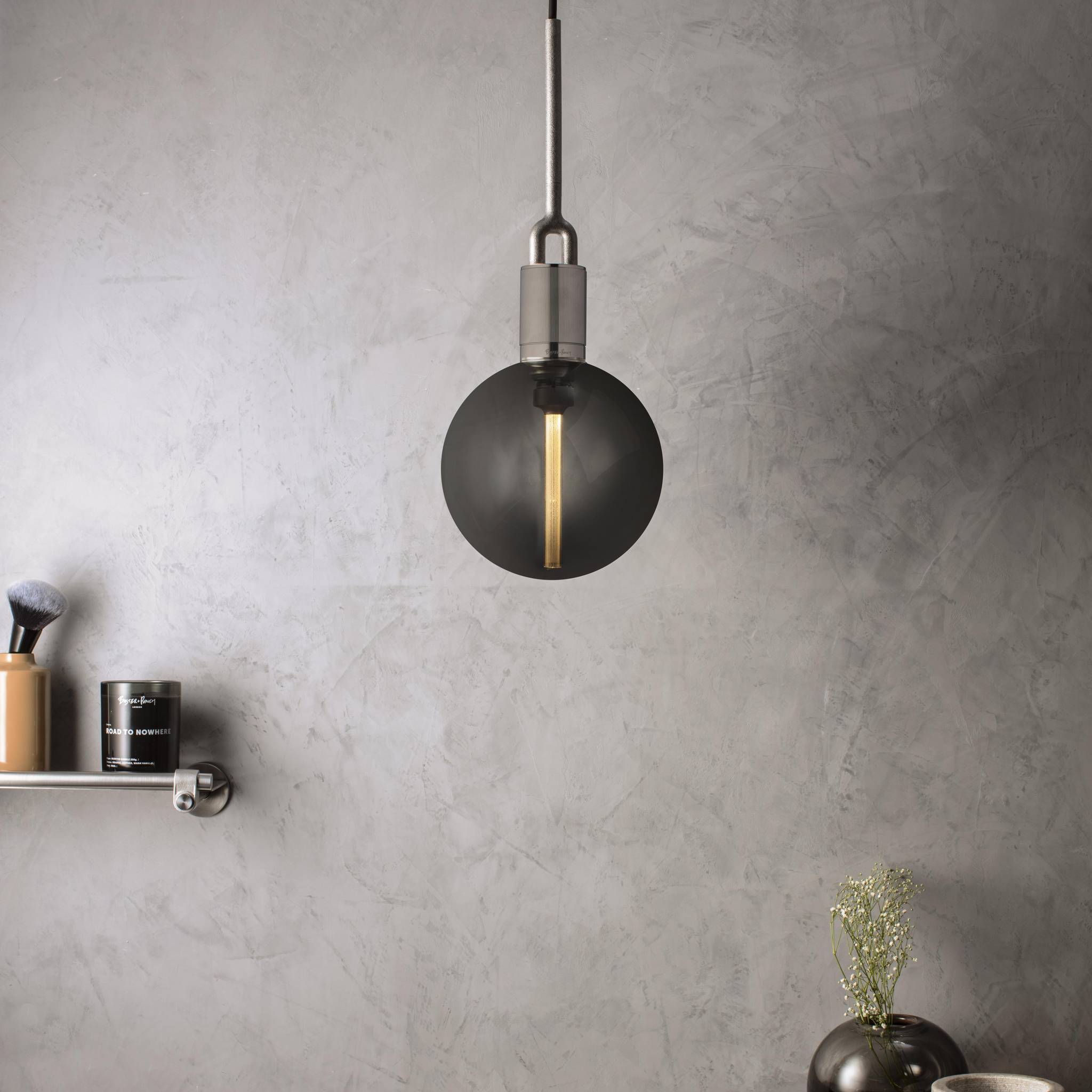 Buster + Punch Forked Pendant in a bedroom